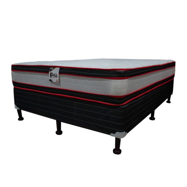 CAMA QUEEN 2 EURO MULTICOLOR ROJO